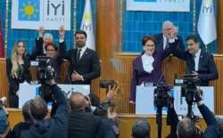 Ünal Karaman ve Gökhan Zan İyi Parti rozeti taktı