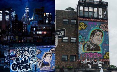 Fazıl Say grafitisi New York sokaklarında