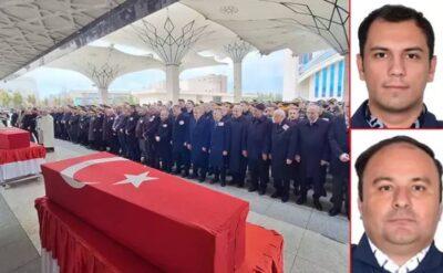 Şehit pilotlara son görev: Kızları el sallayarak veda etti
