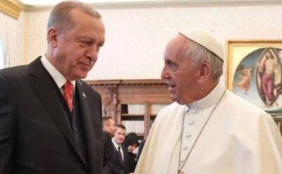 Erdoğan’dan Papa Fransuva’ya Filistin mektubu