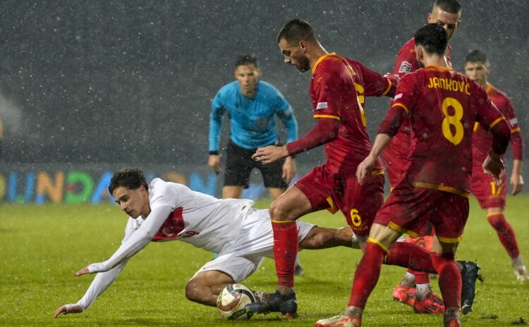 A Ligi bileti çamura takıldı: Milliler, Karadağ'daki felaket zeminde 3-1 kaybetti