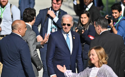 Biden, Meloni ve Trudeau G20 aile fotoğrafına geç kaldı, liderleri uzaktan izlediler