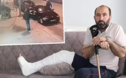 “Aracını çeker misin” diye aradı, bacağı kırıldı çapraz bağları koptu