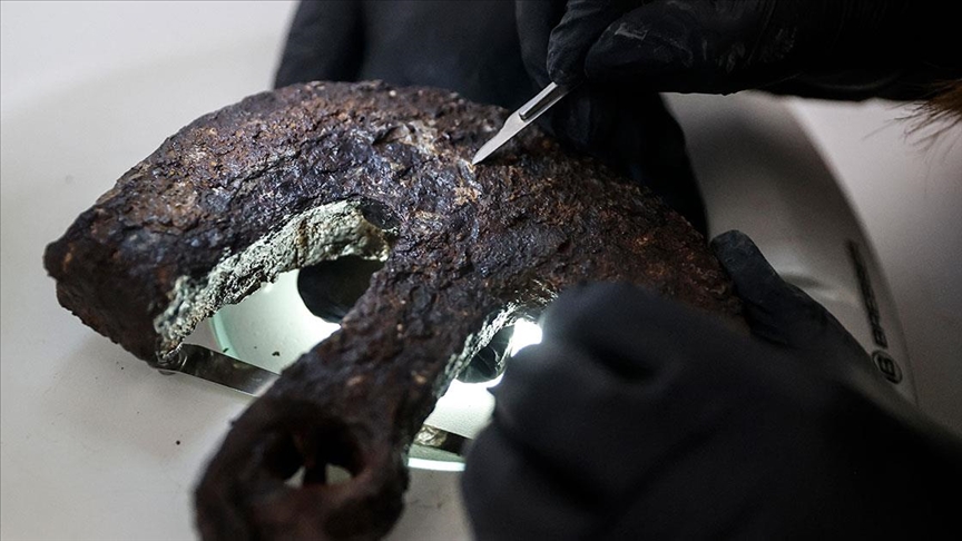Antik kentte 1600 yıllık terazi seti bulundu