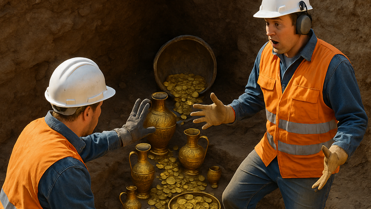 Doğal gaz işçileri kentin altında arkeolojik hazine buldu