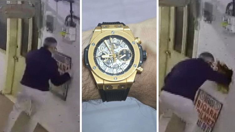 Akıl almaz hırsızlık: 40 bin dolarlık saati böyle çaldı