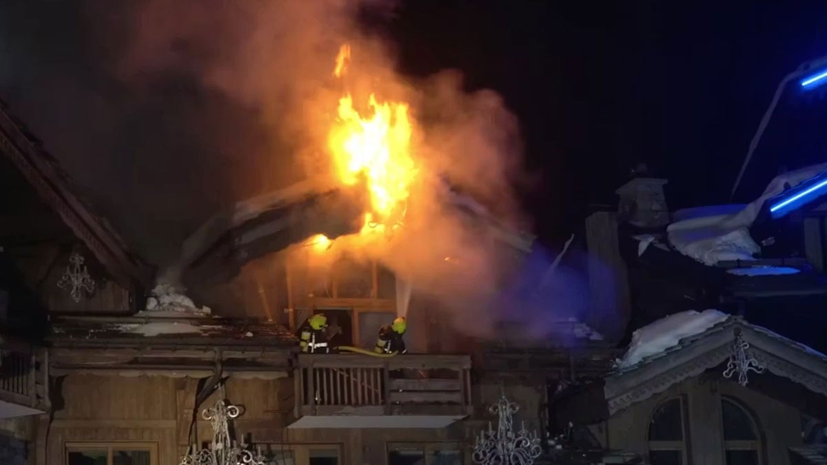 Kartalkaya’da değil Courchevel’de 5 yıldızlı otel yandı, tek kişinin burnu kanamadı