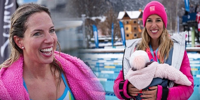 Beş ay önce anne oldu: Buzun içinden iki altın madalyayla çıktı