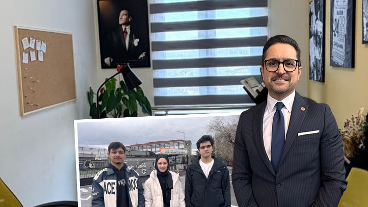 Öğrenciler çekinmesin: Okul müdürü makam odasını koridora taşıdı