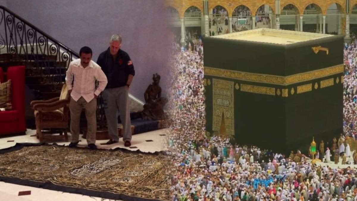 Epstein hediye Kabe örtüsünü halı yapmış