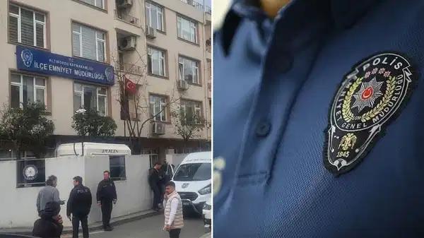 Polisin belindeki silahı kapıp kendini vurdu