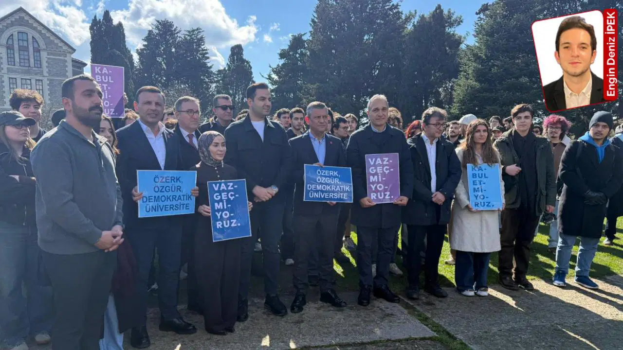 CHP lideri Özel Boğaziçi Üniversitesi’nde nöbette