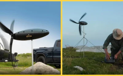 Taşınabilir rüzgar türbini yaptı: Gece gündüz, yağmur demeden elektrik üretiyor