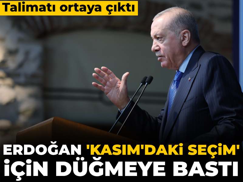 İddiaya göre Erdoğan düğmeye ‘kasım seçimi’ için bastı: Hazırlık ‘zafer’in 25. yılına