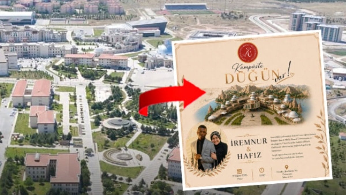 Rektörlükten resmi davetiye: Kampüste düğün var, bekleriz