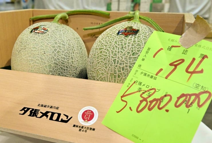 Bir çift Hokkaido kavunu 1,7 milyon liraya satıldı