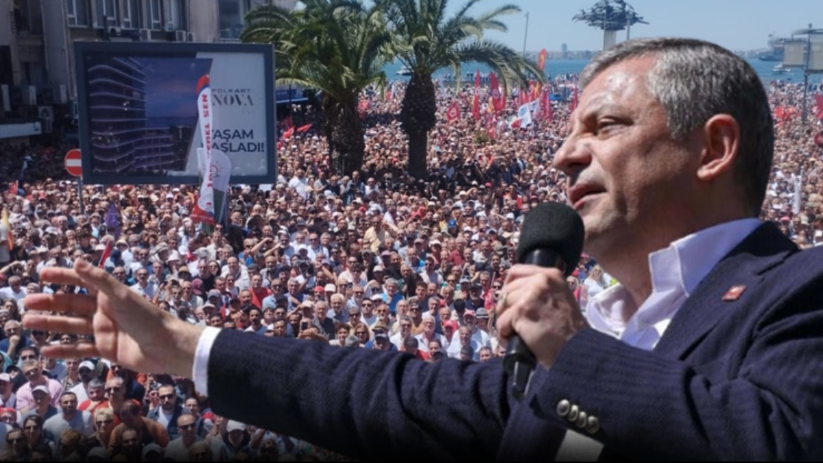‘Seçilmiş CHP’nin ilk mitingi olaylı geçti, Özgür Özel 2 milyon üyenin genel başkan seçmesini istedi