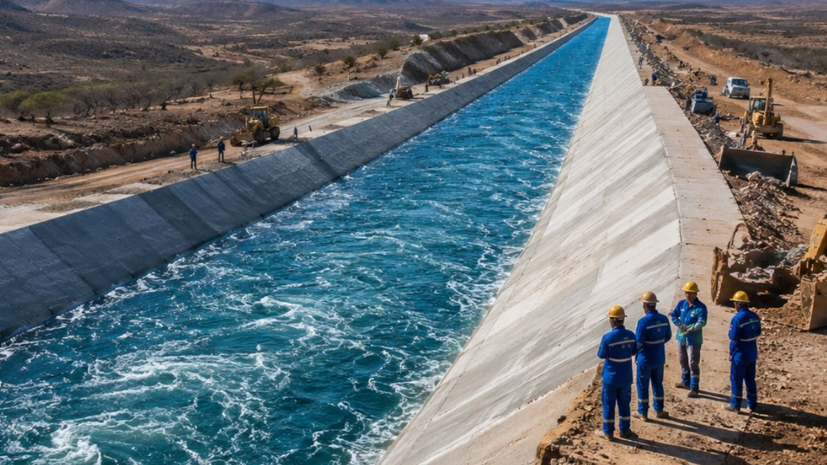 145 kilometre uzunluğunda yapay nehir: 24 noktaya su verilecek