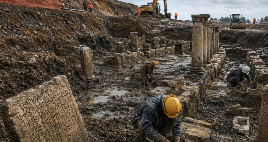 Sel hep ‘götürürdü’, bu kez geldi, korudu: Roma öncesi tapınak bulundu