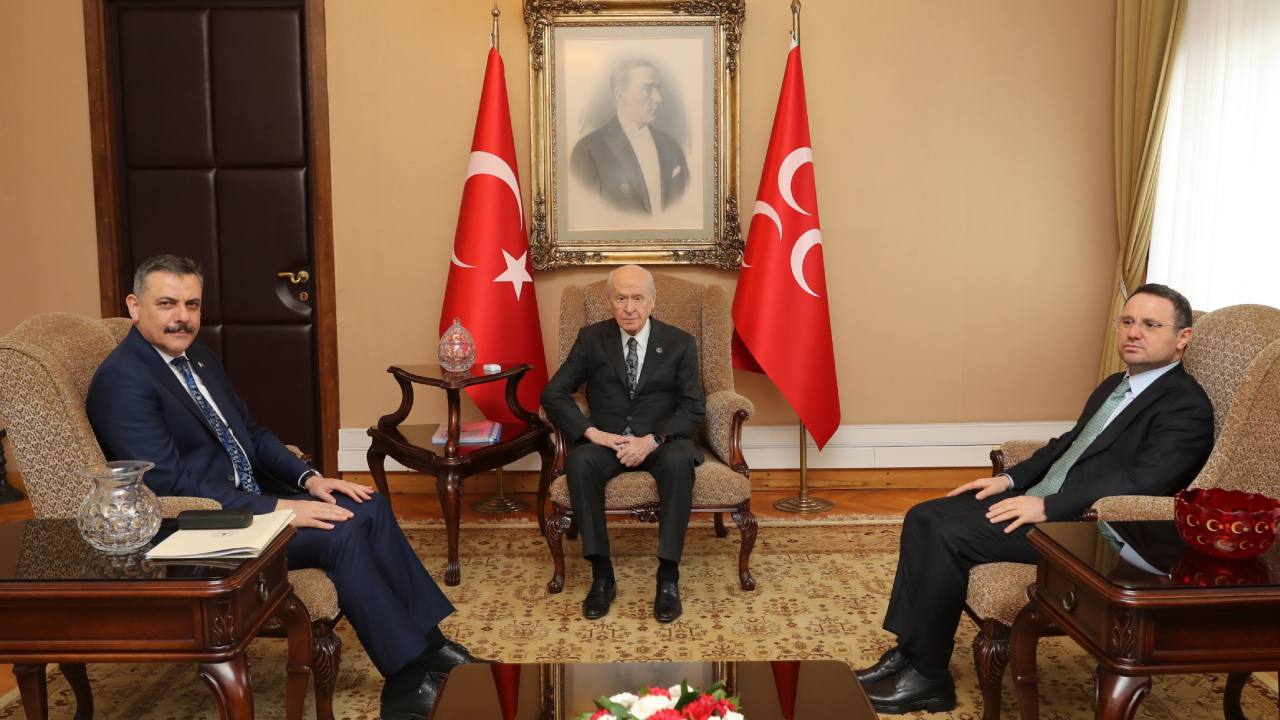 Mustafa Çiftçi ve Akın Gürlek birlikte Bahçeli’yi ziyaret etti