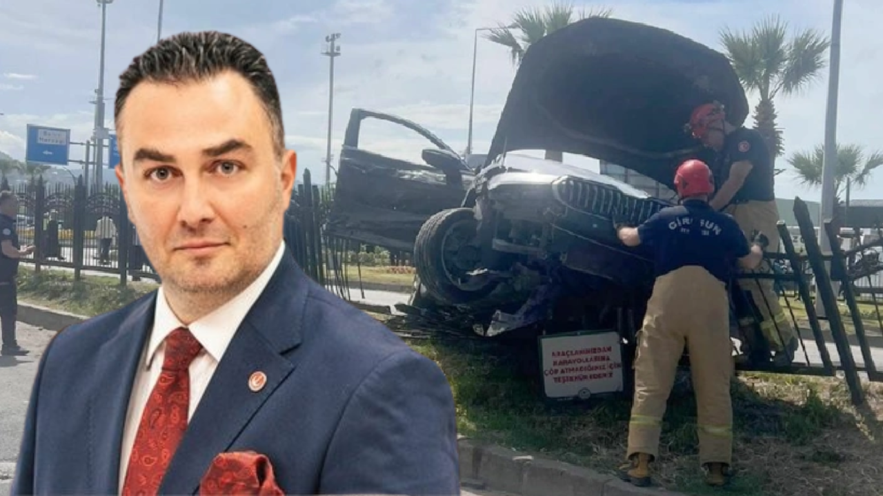 Kırmızı ışıkta geçip bariyere saplandı: İçinden Erbakan’ın yardımcısı çıktı