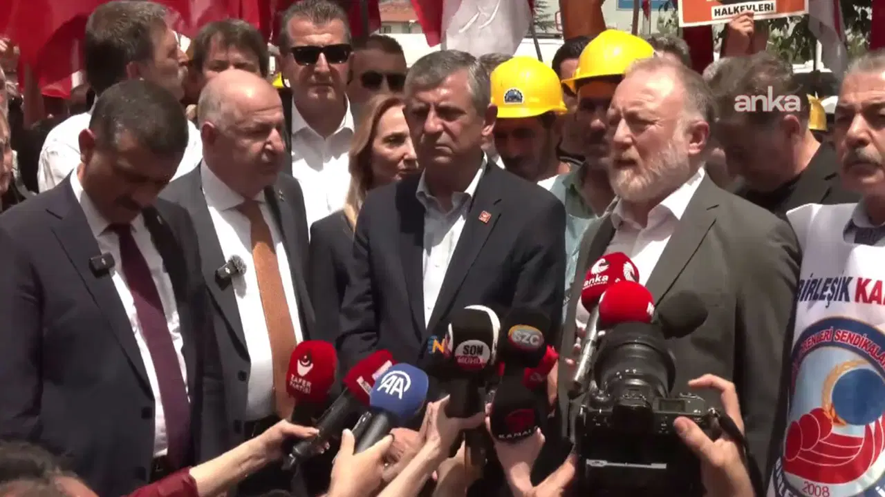 Özgür Özel Doruk Madencilik işçileriyle: Paralarını halkın desteğiyle alacaklar