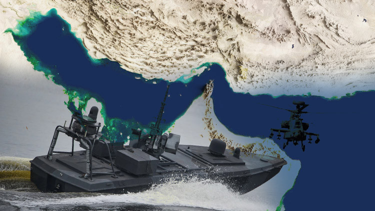 İran düşürdü, mürettebatı insansız deniz aracı kurtardı
