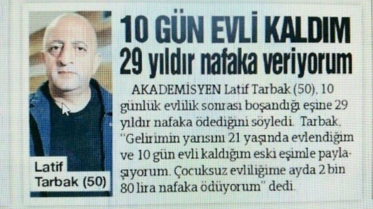 Nafaka karşıtlığının bayraktarı ‘Doç. Dr’ Tarbak emekli polis çıktı