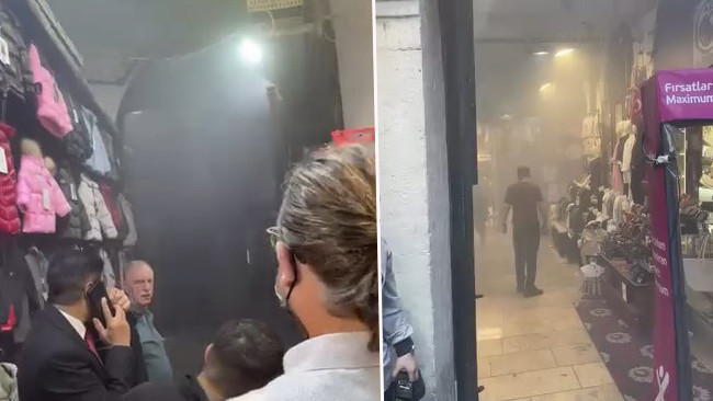 Kapalıçarşı’da trafo yangını