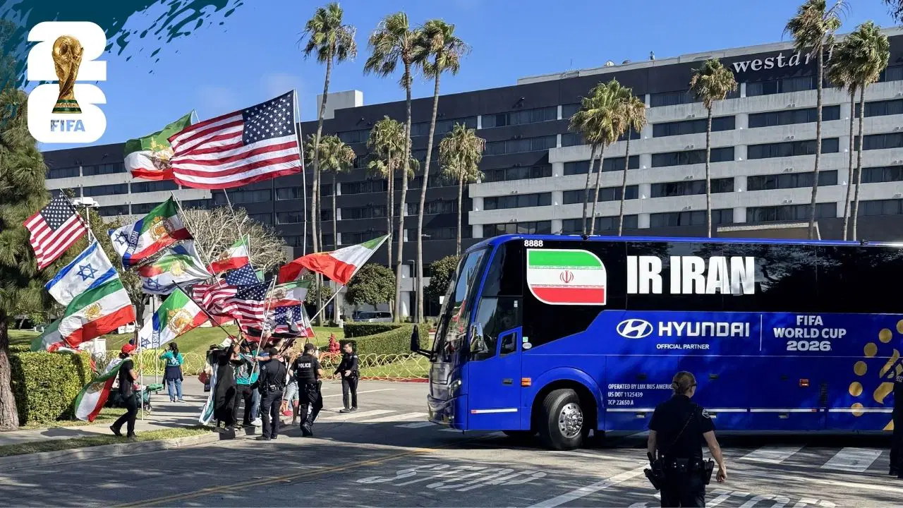 İran Milli Takımı’na Los Angeles’ta protesto