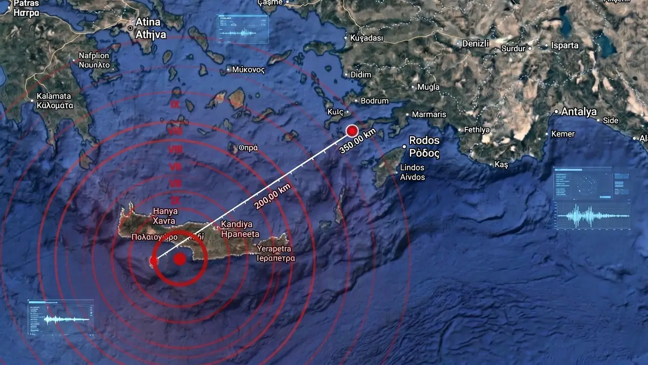 Girit açıklarında peş peşe iki deprem: En büyüğü 5,3