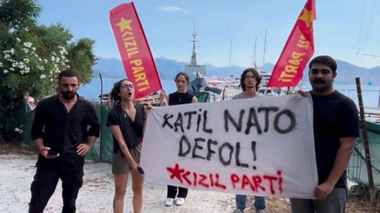 Örgütün adını NATO eylemiyle duyurdular: Dört Kızıl Parti üyesi gözaltında