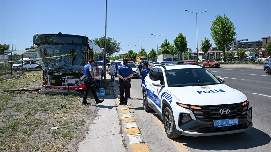 Ankara’da belediye otobüsü ölümlü kaza yaptı