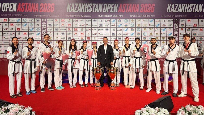 Tekvandocular Kazakistan Açık’ta 14 madalya kazandı
