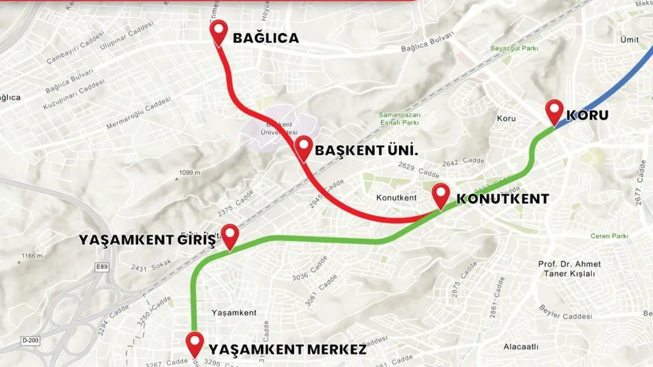 Ankara’ya 9 kilometrelik yeni metro geliyor