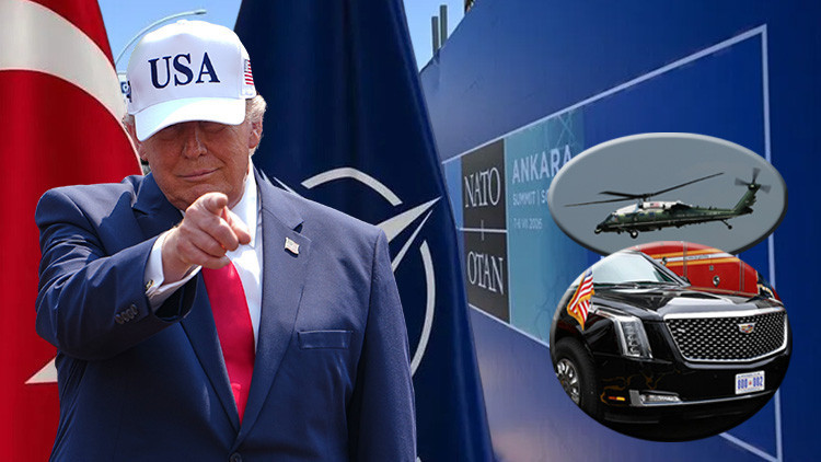 Trump bir tabur heyetle geliyor:  Air Force One, Marine One ve ‘Canavar’ limuzinli ziyaret…