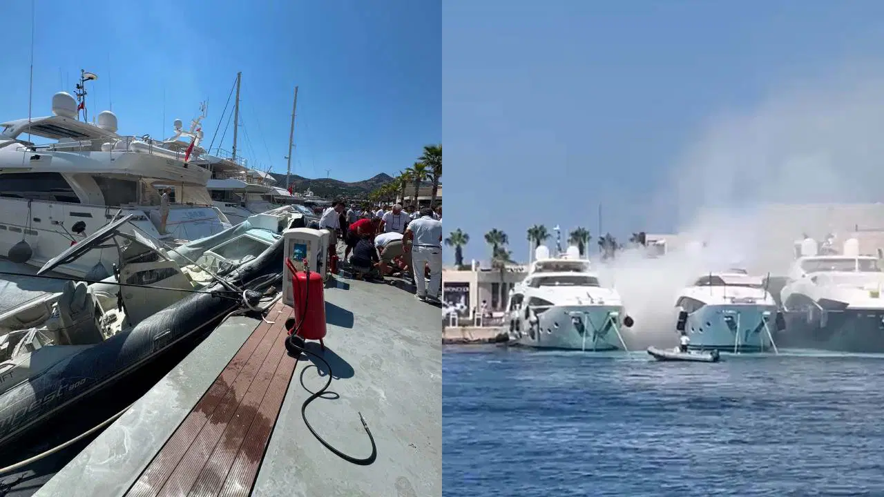 Marinada patlama: Bir kişi yaralandı