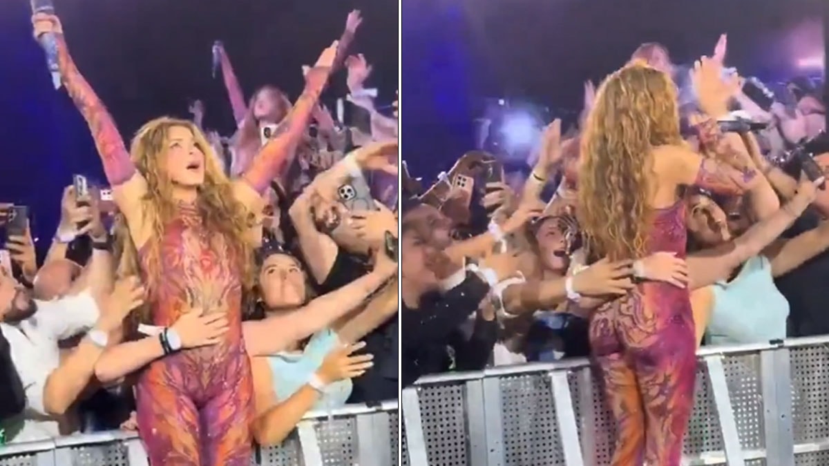 Shakira’ya konserde taciz gibi sevgi gösterisi