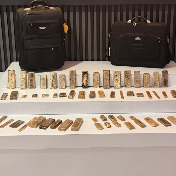 51,5 kiloluk eritilmiş altın çaldılar: İki tutuklama