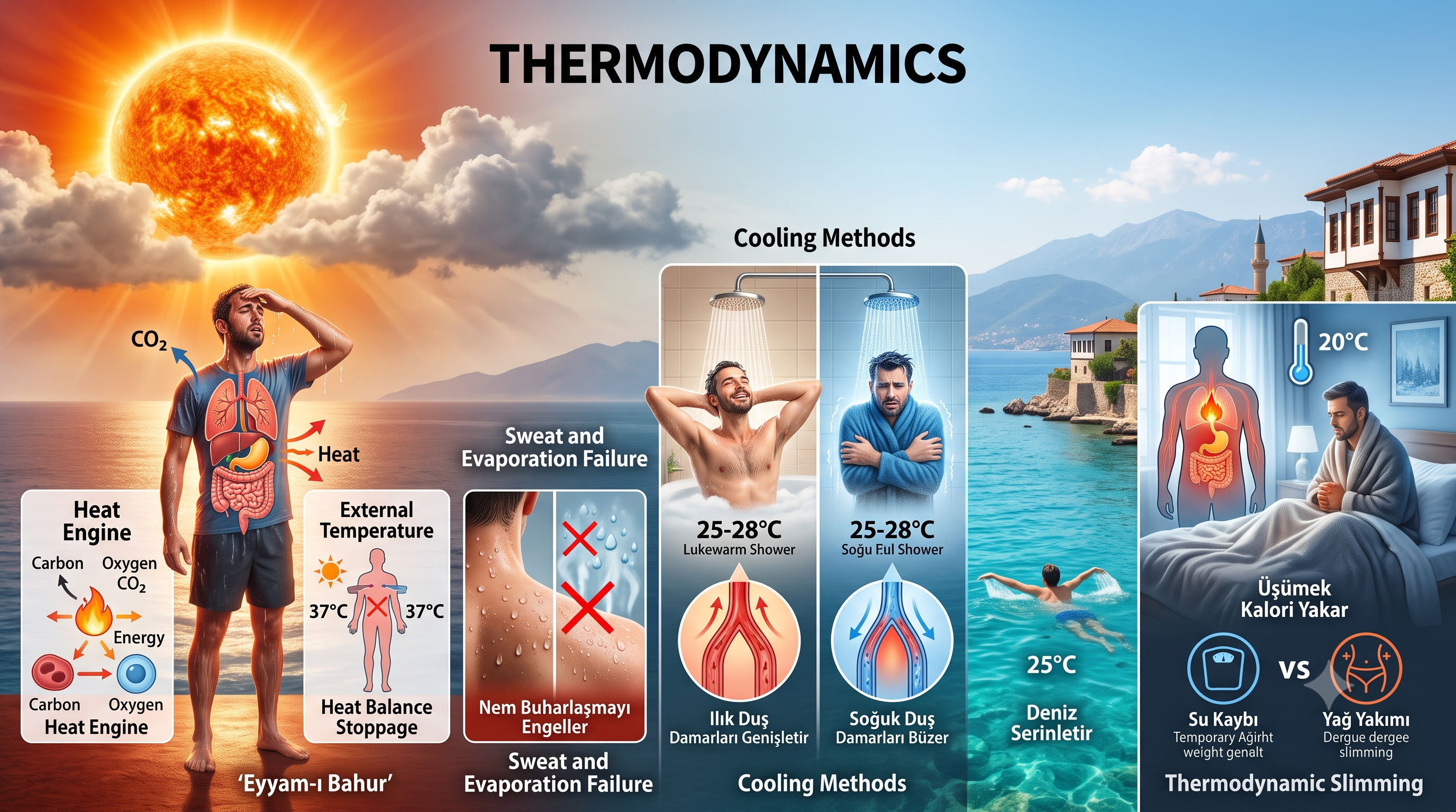 Aşırı sıcaklarda termodinamik kanunlarını bilmenin faydası