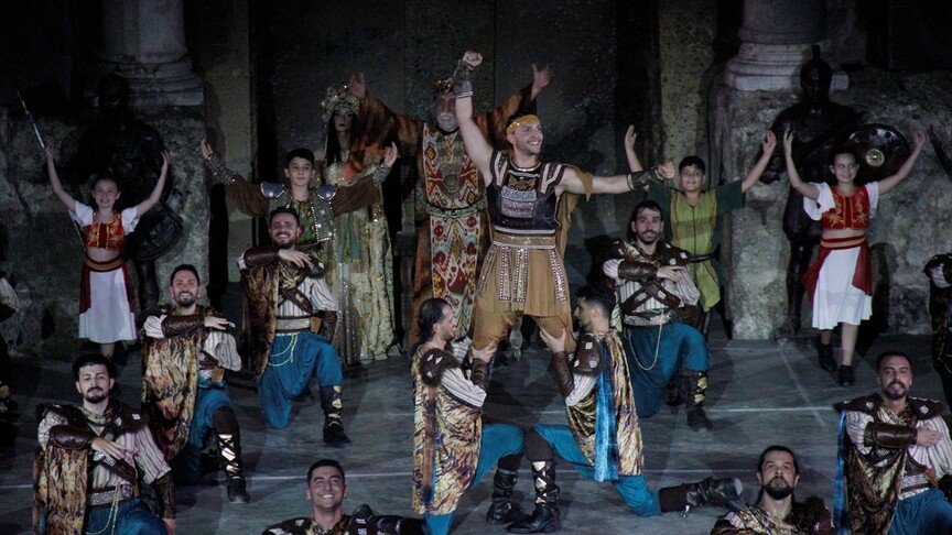 Anadolu Ateşi Aspendos’ta: Tarihi atmosferde Troya gösterisi