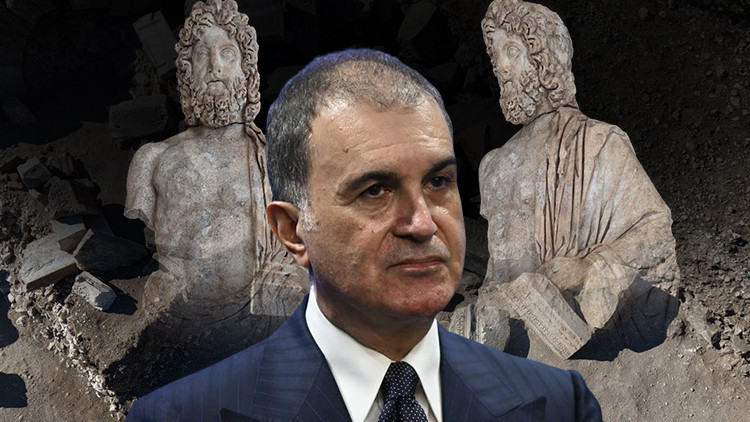 AK Parti Sözcüsü Ömer Çelik ‘Asklepios’ heykelinin bulunmasını kutladı
