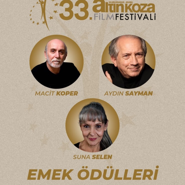 Altın Koza Emek Ödülleri Suna Selen, Macit Koper ve Aydın Sayman’ın