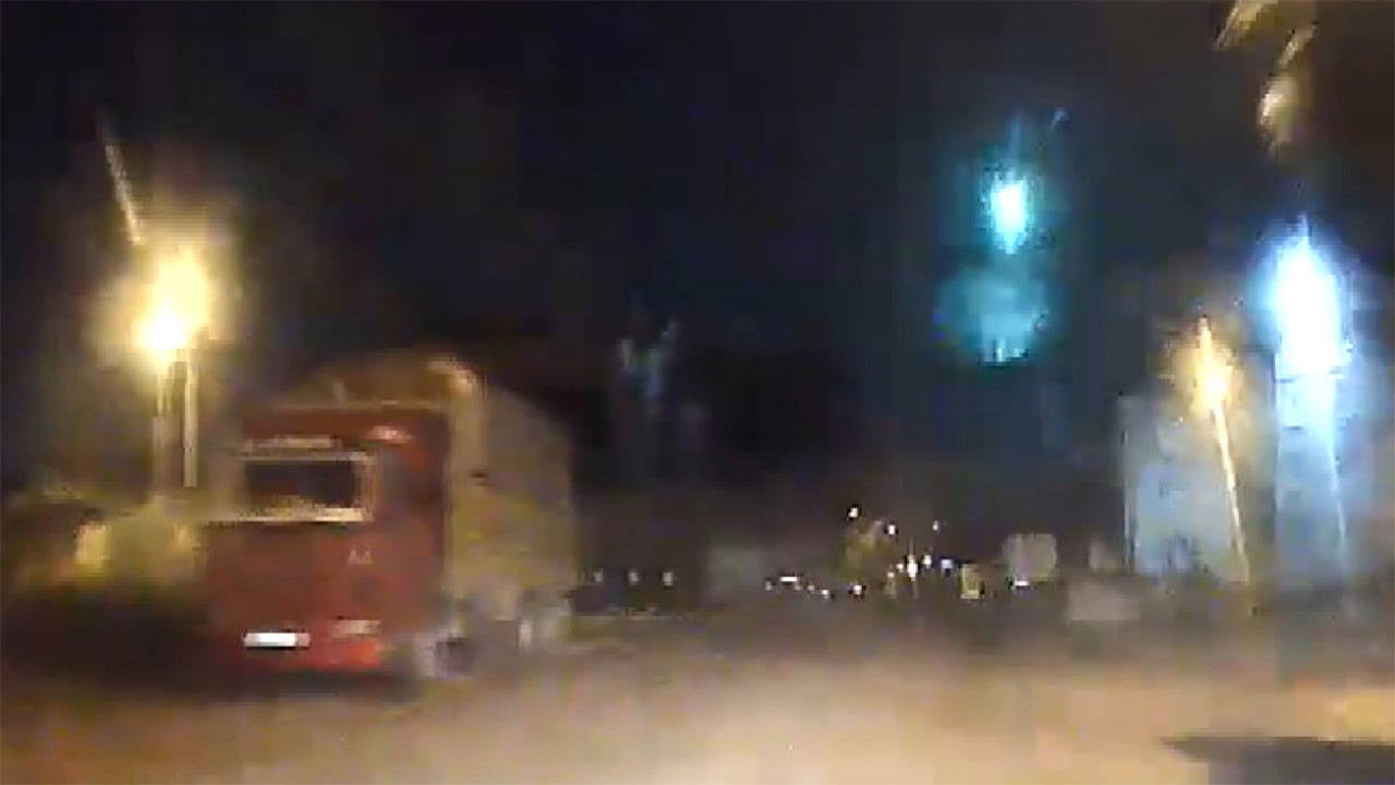 Gök taşının geçiş anı kamerada
