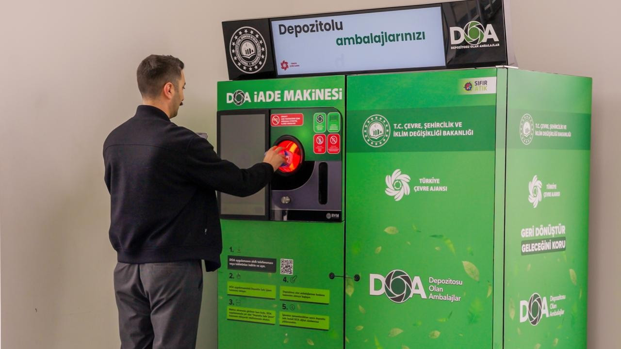 DOA makineleriyle 100 milyonu aşkın ambalaj toplandı