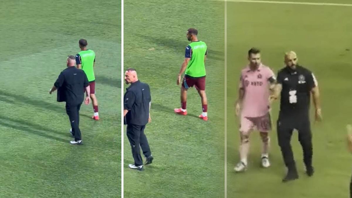 Salah sahaya Messi gibi çıktı: Koruması yanından ayrılmadı
