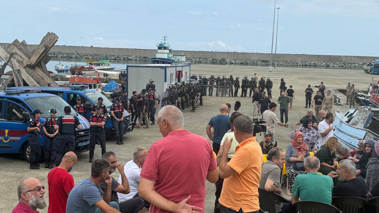 Şimdi de balıkçılar direnişte: Jandarma dört kişi gözaltına aldı