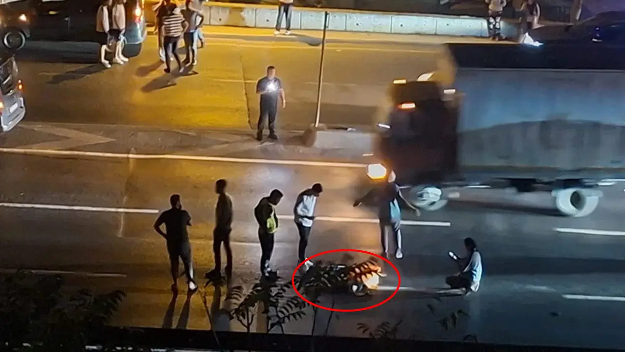 Feci ölüm: İki  aracın birden çarptığı kadın hayatını kaybetti