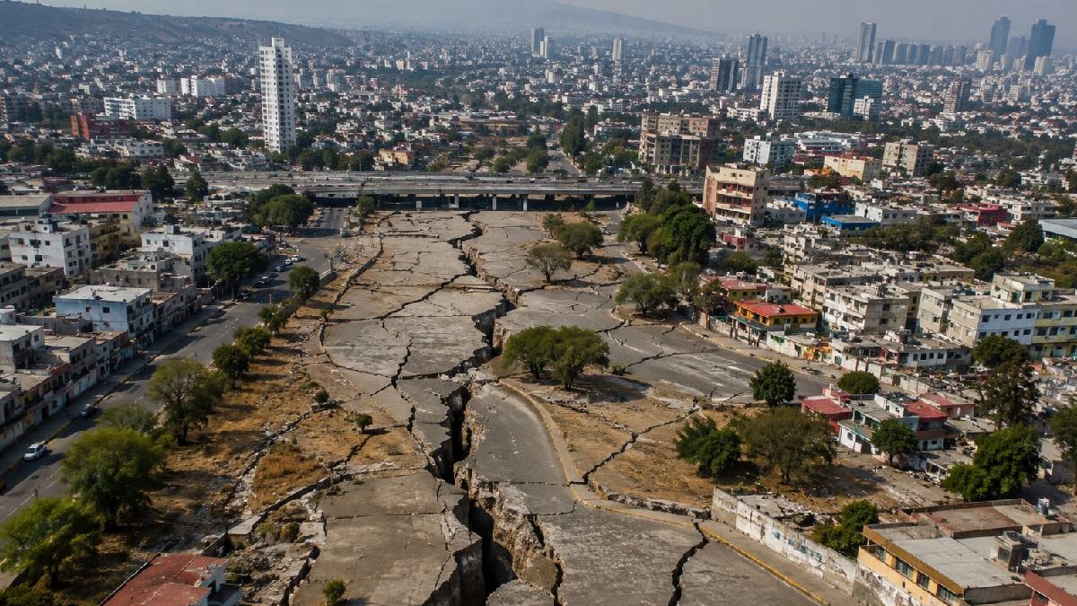 Yeraltı suları çekildi, şehir çöküyor: Sokaklar ve binalar ayrılıp dağılıyor