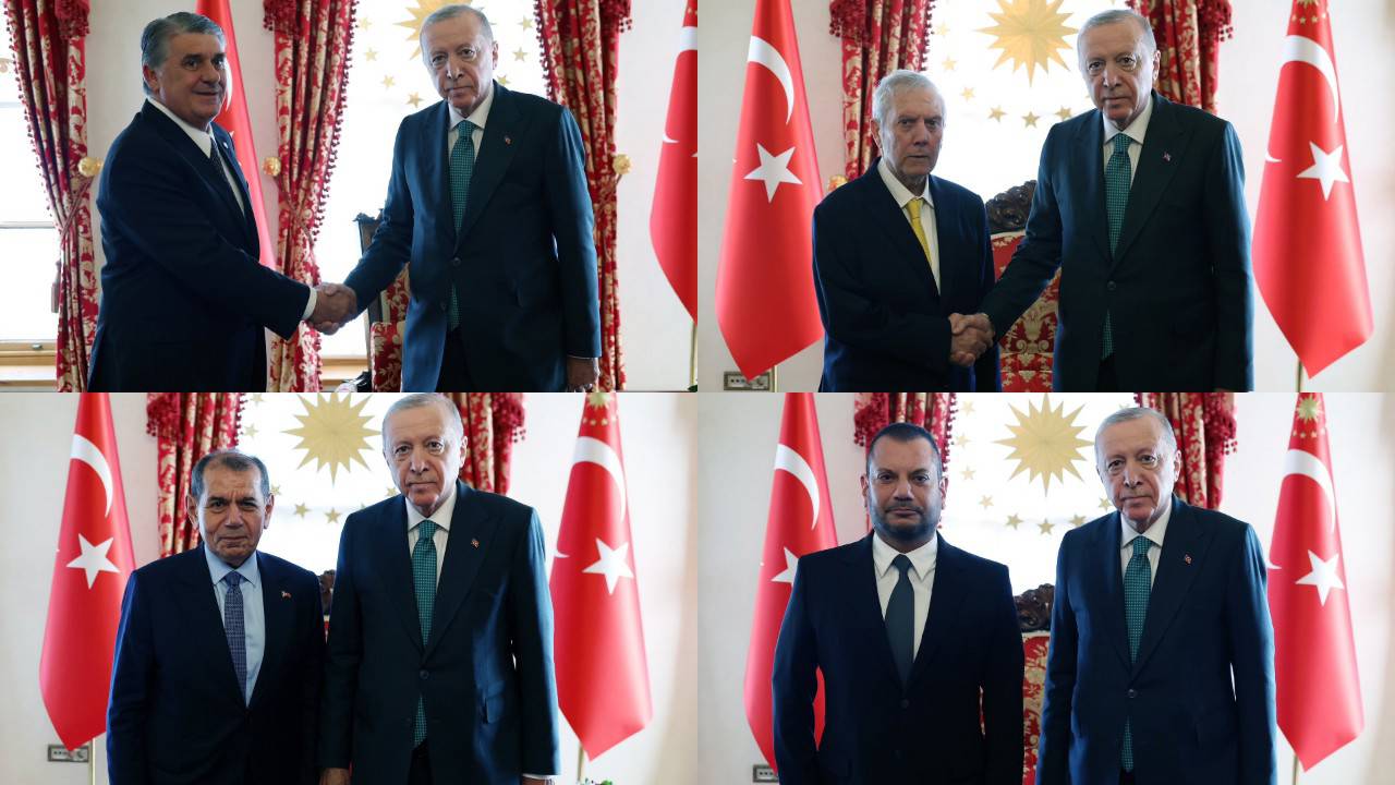 Erdoğan, 4 büyük kulübün başkanlarıyla görüştü